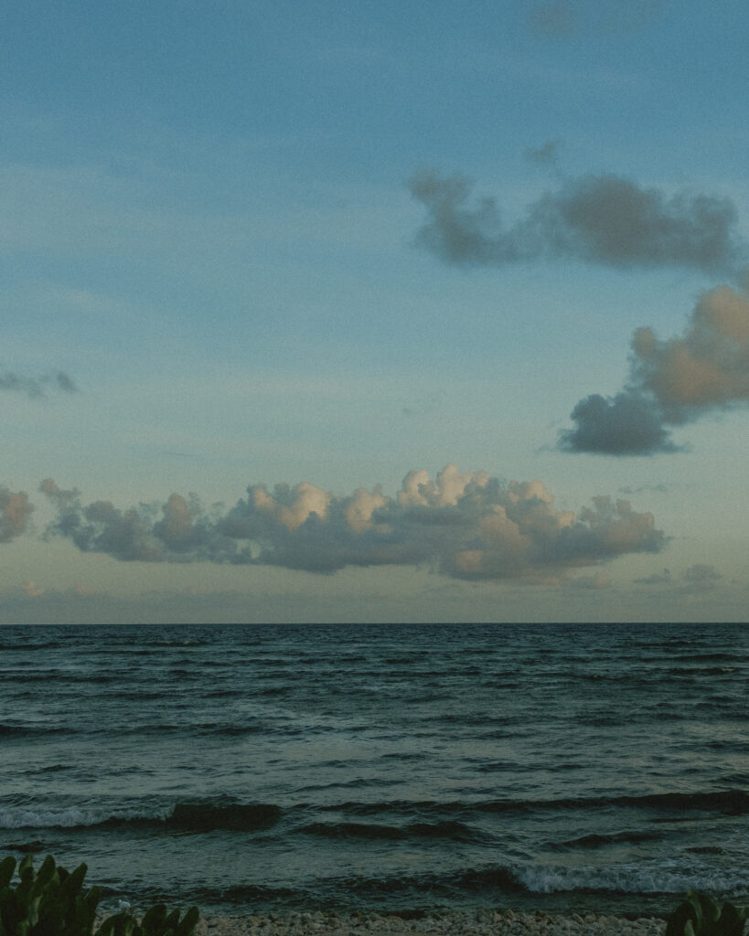 ocean view Riviera Maya Mexico beach wedding scenery tropical destination backdrop