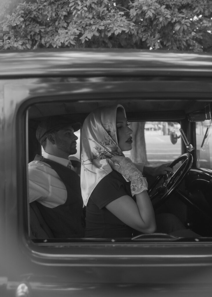 1920s inspired couples session Texas photographer