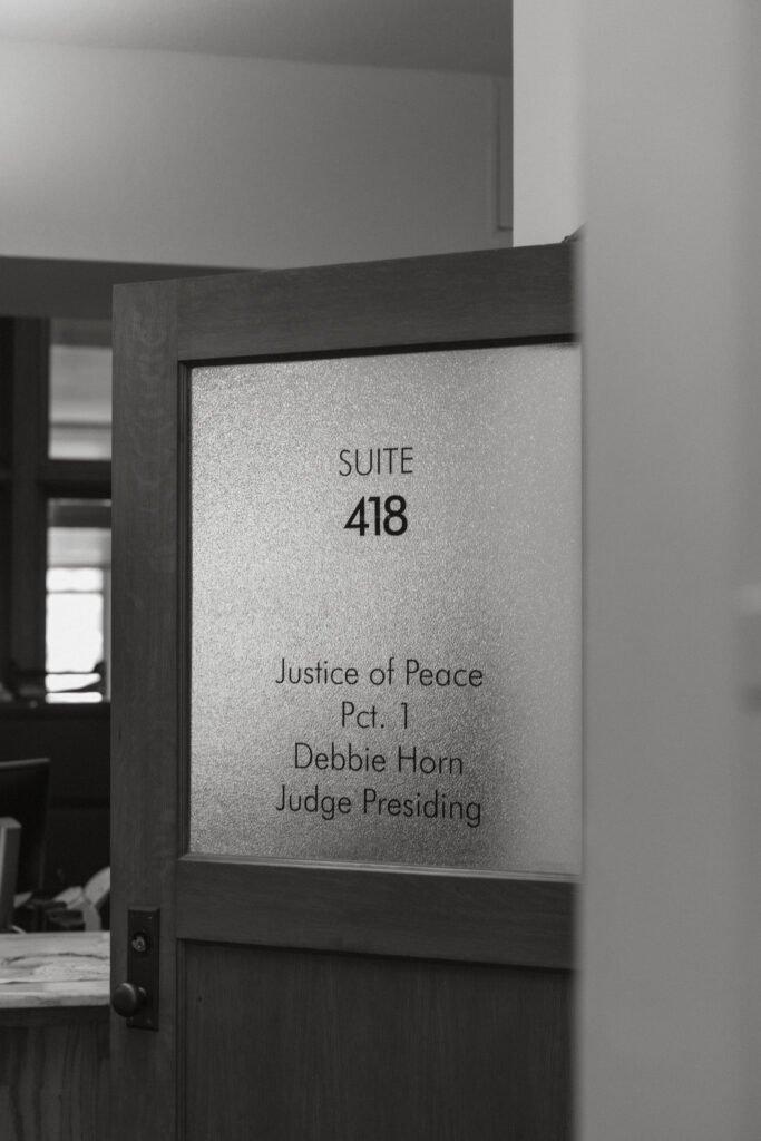 potter county courthouse suite sign amarillo texas wedding