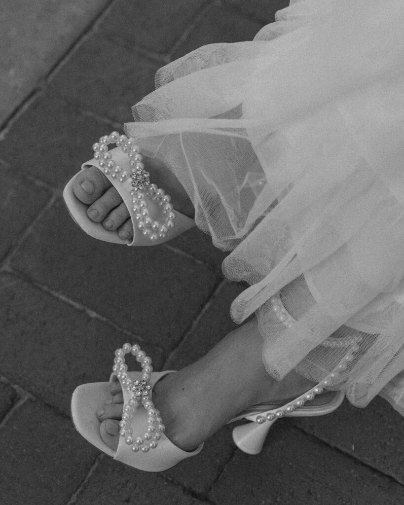 bridal heels detailed photograph 